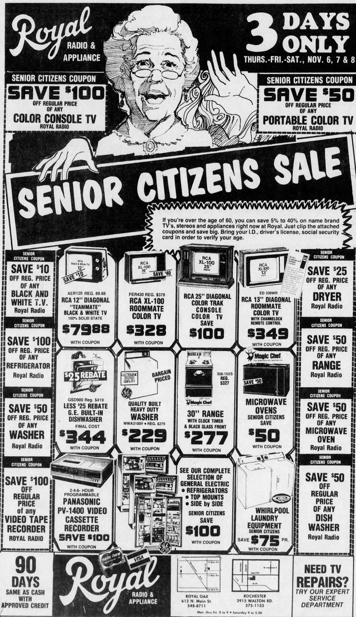 Royal Radio - Nov 5 1980 Ad
